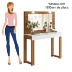 Penteadeira Camarim Gala Cinamomo Mel/branco - Image 4