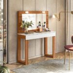 Penteadeira Camarim Gala Cinamomo Mel/branco