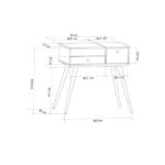 Penteadeira Com Espelho Cristal Branca - Image 2