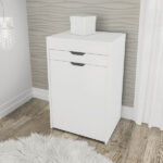 Penteadeira Madeira Branca Puff Rosa 108,8x51x12cm Tecno Mobili - Image 5