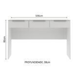 Penteadeira Madesa Camarim Carly com 3 Gavetas (Sem Painel) - Image 5