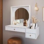 Penteadeira Suspensa Com Nicho Aberto Gaveta E Gavetão Es1001 Branco