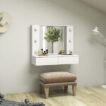 Prateleira Penteadeira 78,4x37,5x90cm Branca Arujá Politono - Image 12