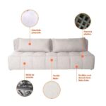 Sofá 3 Lugares Modular Soho Linho Cru - Image 5