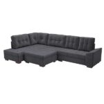 Sofá De Canto Leblon Veludo Grafite - Image 4