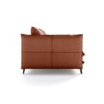 Sofá De Couro 2 Lugares Dijon 2,00 Cm Conhaque - Image 4